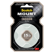 3M Scotch Double Sided Mounting Tape White 19m