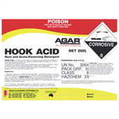 Agar Hook Acid 200L  Rust  Scale Removing Detergent