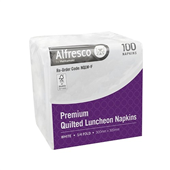 Alfresco Napkin Quilted Lunch 14 Fold White 2000CTN