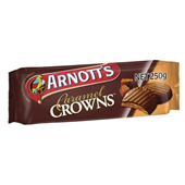 Arnotts Choc Caramel Crowns 200g