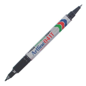 Artline 041T Dual Nib Permanent Marker 0410mm  Black
