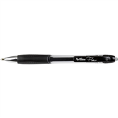 Artline Flow Retractable Pen 10MM Black 12PK