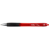 Artline Flow Retractable Pen 10MM Red 12PK