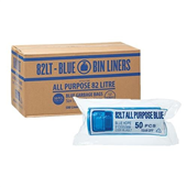 Austar Garbage Bag 82L All Purpose Blue 50 Roll