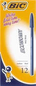BIC ECONOMY BALLPOINT PENS MEDIUM BLACK BOX 12