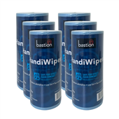 Bastion Handiwipe Roll 45m 90 Wipes Blue 6Carton