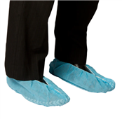 Bastion Shoe Cover Poly Non Slip Blue 100 Pk