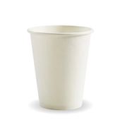 Biopak Biocup White Single Wall 8oz 1000CTN
