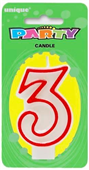 Candle 3 Red Border