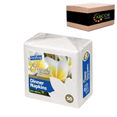 Castaway Napkin Dinner Elegance White 500CTN