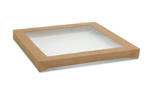 Cater Box Lid Only Square Small Kraft 