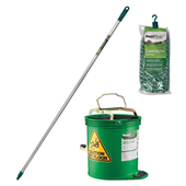 Cleaning Kit  Mop  Bucket Combo Green