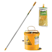 Cleaning Kit  Mop  Bucket Combo Yellow