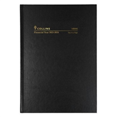 Collins 14M4 Financial Year Diary  Day to Page A4 Black
