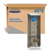 Dispenser Toilet Paper Triple Roll Clear