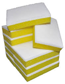 Edco Sponge Scour White  Yellow 10Pack