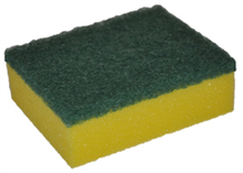 Edco Sponge Scourer GreenYellow Small 12 Pack