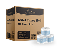 Entice Toilet Paper 2Ply 400SH 48CTN