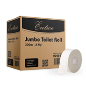 Entice Toilet Paper Jumbo 2Ply 300m 8CTN 