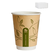 Envirochoice Hot Cup Double Wall 12Oz Kraft 25 Pack 20 Carton