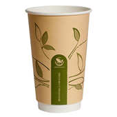Envirochoice Hot Cup Double Wall 16Oz Kraft 25 Pack