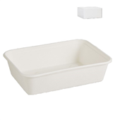 Envirochoice Natural Fibre Rectangle Container 500ml 50 Pack 10 Carton