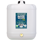 Enzyme Wizard Drain Odour Eliminator 20L  Opens Blocked Drains  Removes Drain Odours