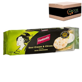 Fantastic Rice Crackers Sour Cream  Chives 100g 12CTN
