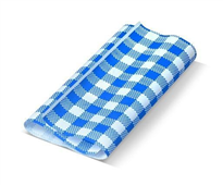 GREENMARK GREASEPROOF PAPER GINGHAM BLUE 200PK