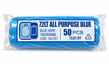 Garbage Bag Blue 73L 50Roll 
