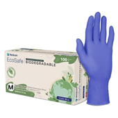 Gloves Nitrile Powder Free Biodegradable Violet Blue Medium 100PK