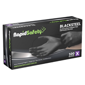 Gloves Nitrile Powder Free Black XLarge 100PK