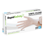 Gloves Vinyl Powder Free Large Clear 100PK