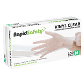 Gloves Vinyl Powder Free Medium Clear 100PK