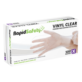 Gloves Vinyl Powder Free XLarge Clear 100PK