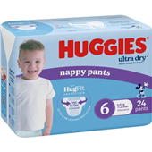Huggies Nappy Pant Ultra Dry Junior Boy 24PK