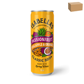 Isabellas Can Soda Passionfruit Pineapple  Orange 355ML 12CTN