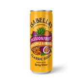 Isabellas Can Soda Passionfruit Pineapple  Orange 355ML 