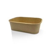 KRAFT RECTANGULAR CONTAINER 650ML 50PK