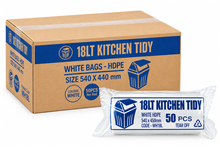 Kitchen Tidy White 18L 50Roll 20CTN