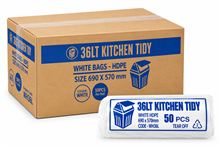 Kitchen Tidy White 36L 50Roll 20CTN
