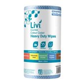 Livi Wipes Essentials Commercial Roll Blue 6004