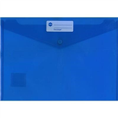 MARBIG 2015001 DOCULOPE WALLET WITH BUTTON A4 BLUE