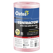 Oates Contractor Extra Thick Wipes Roll 45m 90 Wipes Red