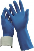 Oates Gloves Rubber Flock Lined Blue 8  8 12 1Pair