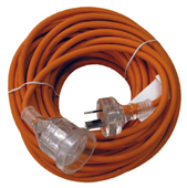 Orange Rubber Extension Lead 20m 10amp
