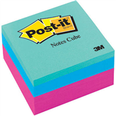 PostIt Note Memo Cube 76 x 76mm Bright 500 Sheets