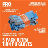 Pro Choice Ultra Thin Pu Glove Size 10 5 Pairs