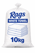 Rags White Towel 10kg