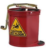 RapidClean Mop Bucket Wringer Red 15L
